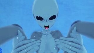 pov, Alien Grips Human For Impregnation